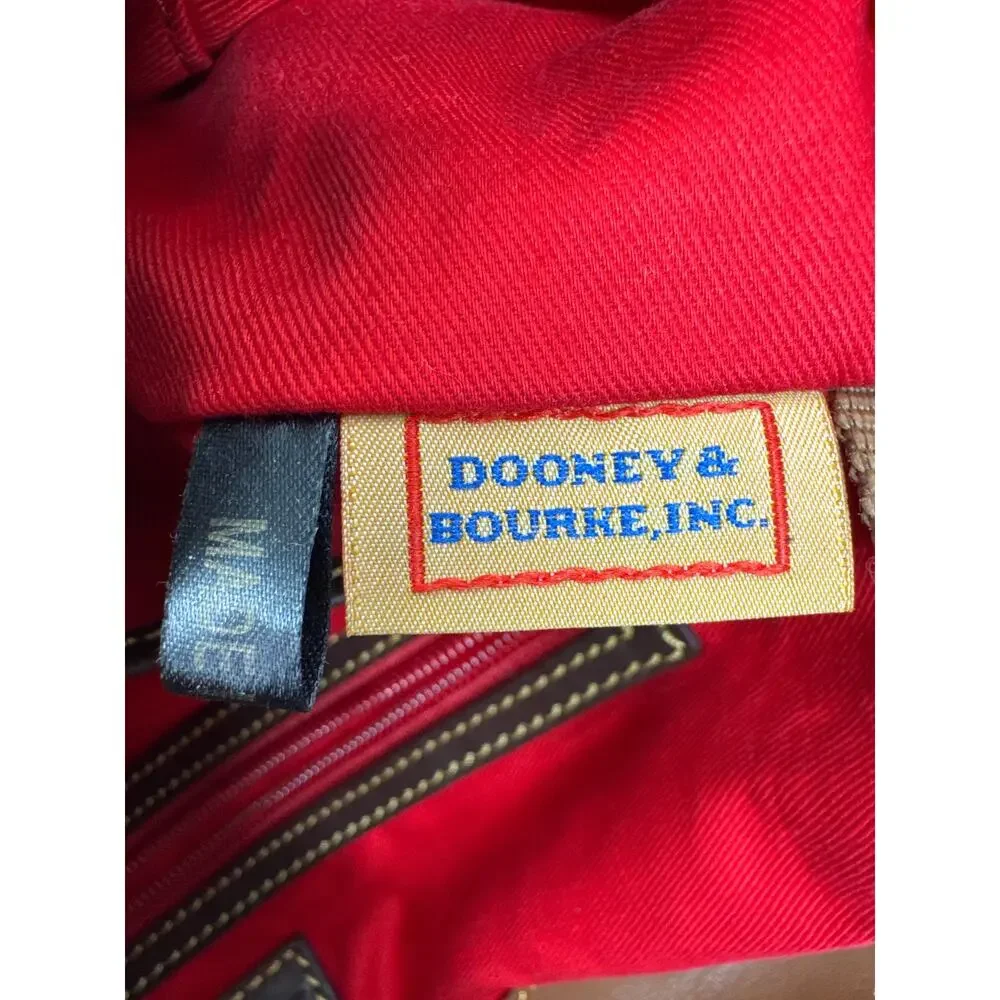 Dooney & Bourke Pebble Grain Leather Hobo, Duck Logo, Shoulder Bag